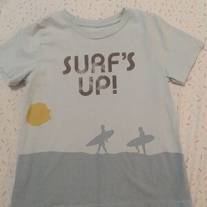 Peek Surf's Up Kids T-Shirt - Light Blue and Yellow